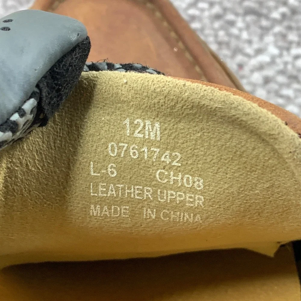 Sperry Top-Sider Boat Shoes Mens 12M Brown Leather Lug Sole 0761742